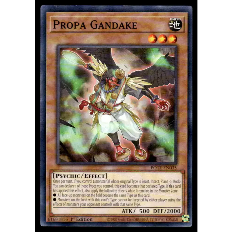 Power of the Elements #POTE-EN035 Propa Gandake Yugioh Trading Card - Yu-Gi-Oh! Card Single