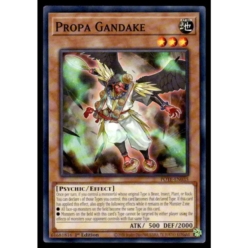 Power of the Elements #POTE-EN035 Propa Gandake Yugioh Trading Card - Yu-Gi-Oh! Card Single