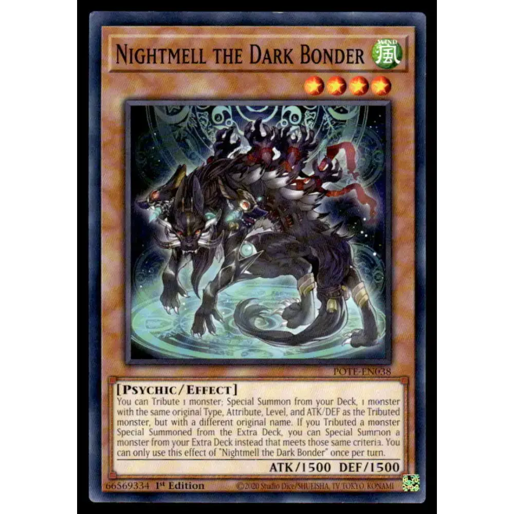 Power of the Elements #POTE-EN038 Nightmell the Dark Bonder Yugioh Trading Card - Yu-Gi-Oh! Card Single