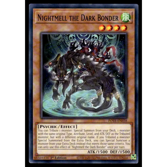 Power of the Elements #POTE-EN038 Nightmell the Dark Bonder Yugioh Trading Card - Yu-Gi-Oh! Card Single