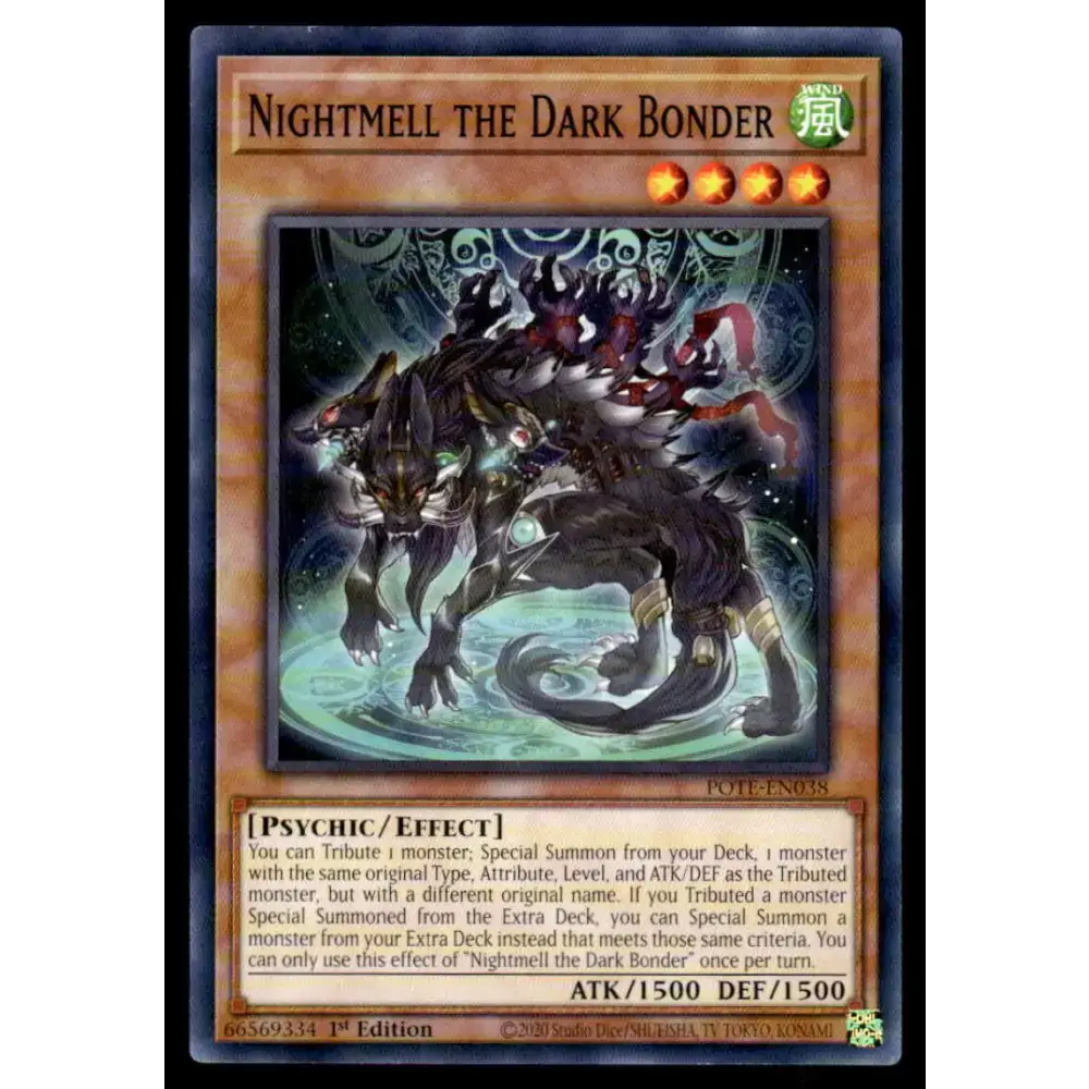 Power of the Elements #POTE-EN038 Nightmell the Dark Bonder Yugioh Trading Card - Yu-Gi-Oh! Card Single