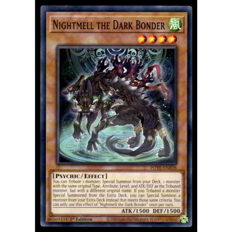 Power of the Elements #POTE-EN038 Nightmell the Dark Bonder Yugioh Trading Card - Yu-Gi-Oh! Card Single