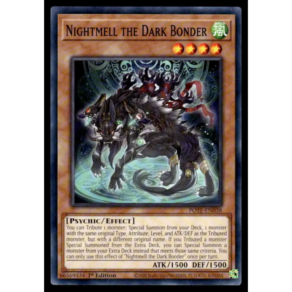 Power of the Elements #POTE-EN038 Nightmell the Dark Bonder Yugioh Trading Card - Yu-Gi-Oh! Card Single