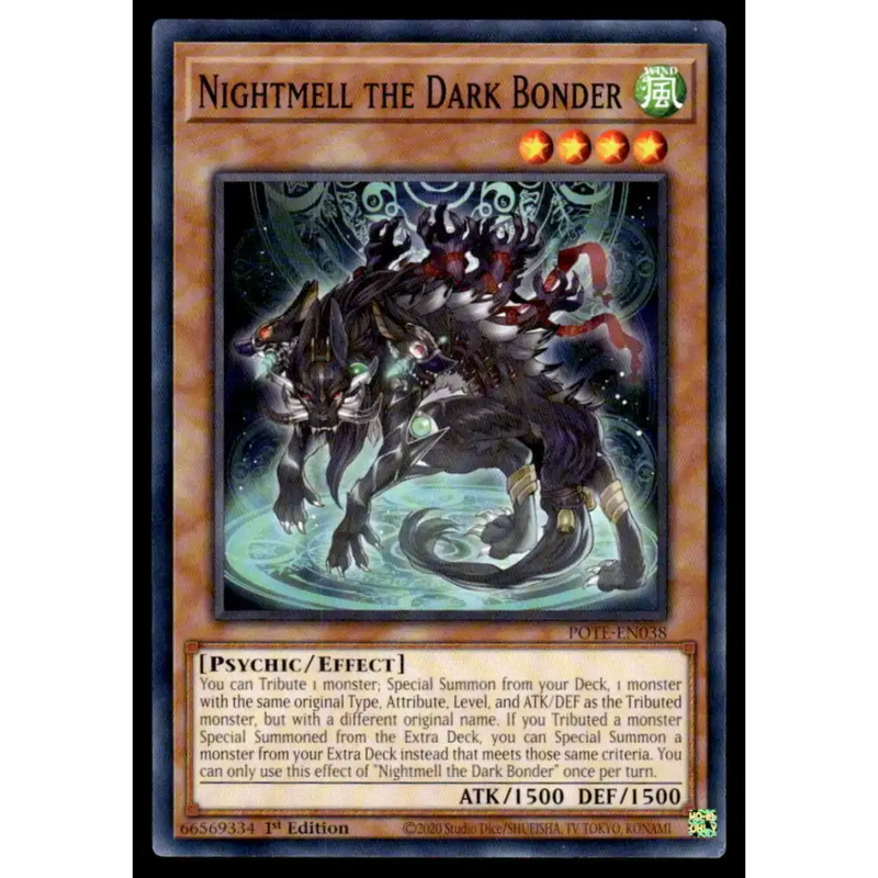 Power of the Elements #POTE-EN038 Nightmell the Dark Bonder Yugioh Trading Card - Yu-Gi-Oh! Card Single