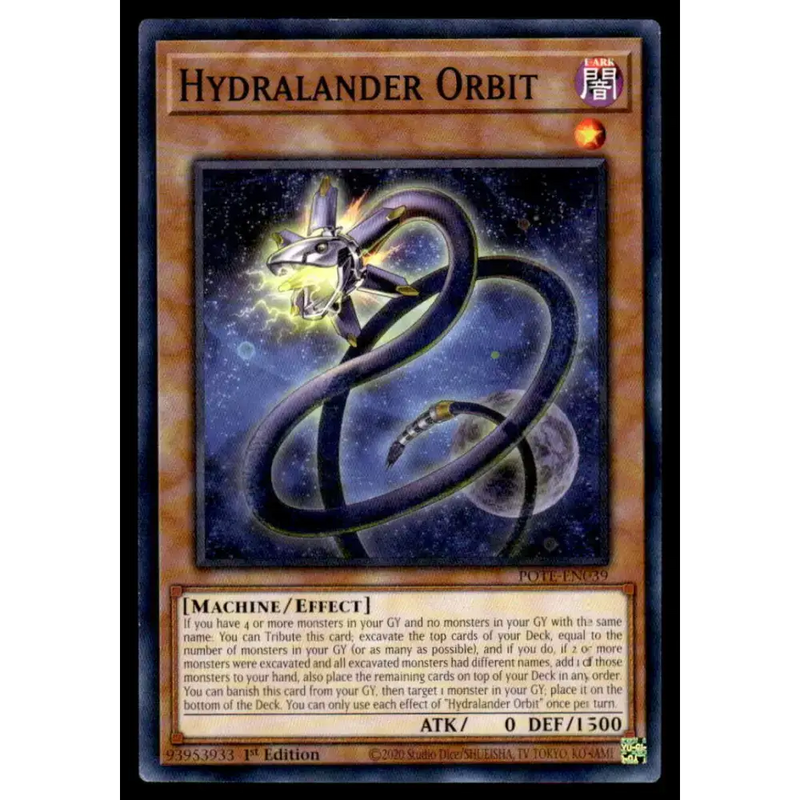 Power of the Elements #POTE-EN039 Hydralander Orbit Yugioh Trading Card - Yu-Gi-Oh! Card Single