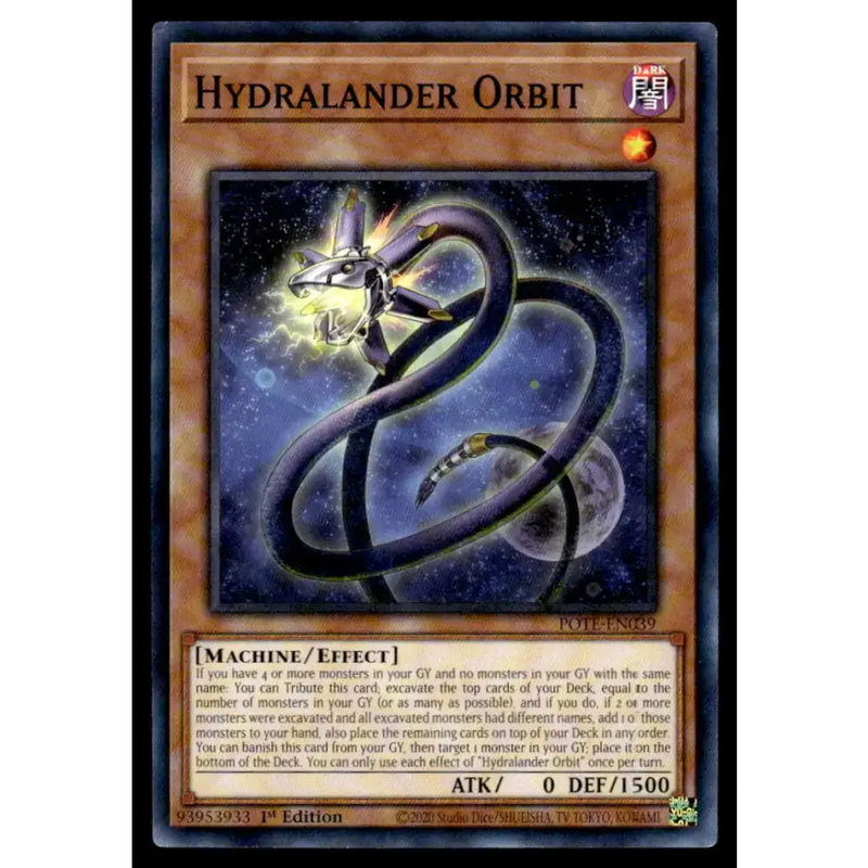 Power of the Elements #POTE-EN039 Hydralander Orbit Yugioh Trading Card - Yu-Gi-Oh! Card Single