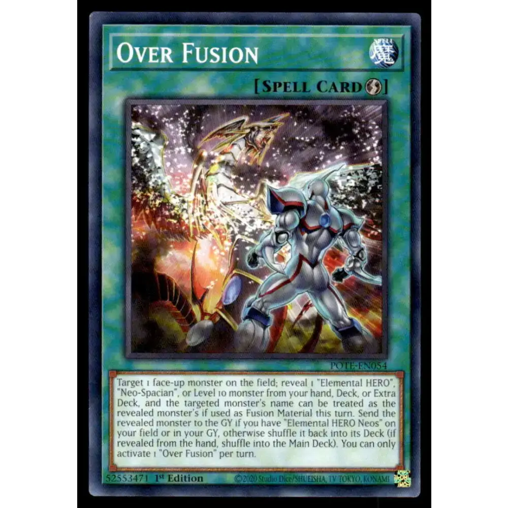 Power of the Elements #POTE-EN054 Over Fusion Yugioh Trading Card - Yu-Gi-Oh! Card Single