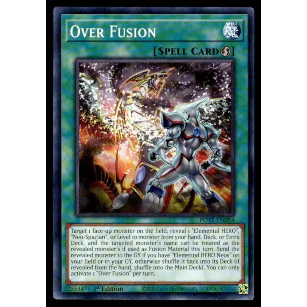 Power of the Elements #POTE-EN054 Over Fusion Yugioh Trading Card - Yu-Gi-Oh! Card Single