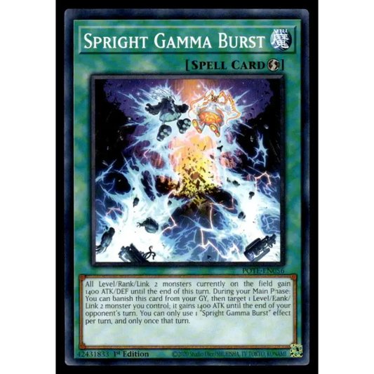 Power of the Elements #POTE-EN056 Spright Gamma Burst Yugioh Trading Card - Yu-Gi-Oh! Card Single