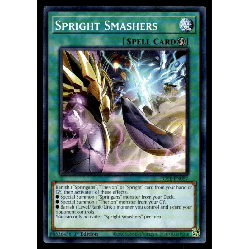 Power of the Elements #POTE-EN057 Spright Smashers Yugioh Trading Card - Yu-Gi-Oh! Card Single