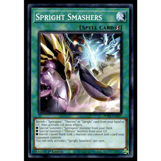 Power of the Elements #POTE-EN057 Spright Smashers Yugioh Trading Card - Yu-Gi-Oh! Card Single