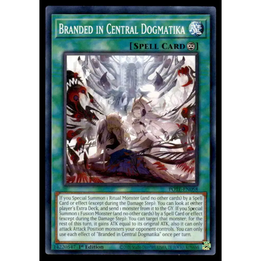 Power of the Elements #POTE-EN058 Branded in Central Dogmatika Yugioh Trading Card - Yu-Gi-Oh! Card Single