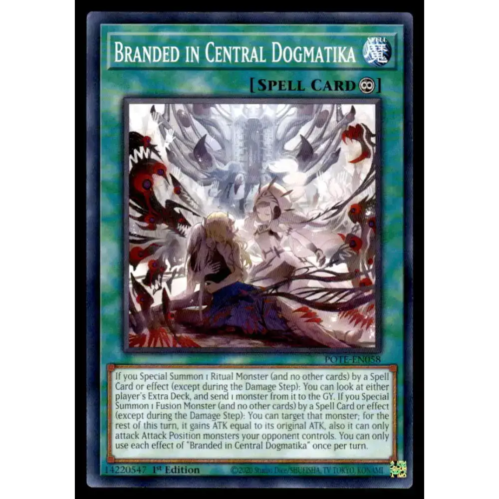 Power of the Elements #POTE-EN058 Branded in Central Dogmatika Yugioh Trading Card - Yu-Gi-Oh! Card Single
