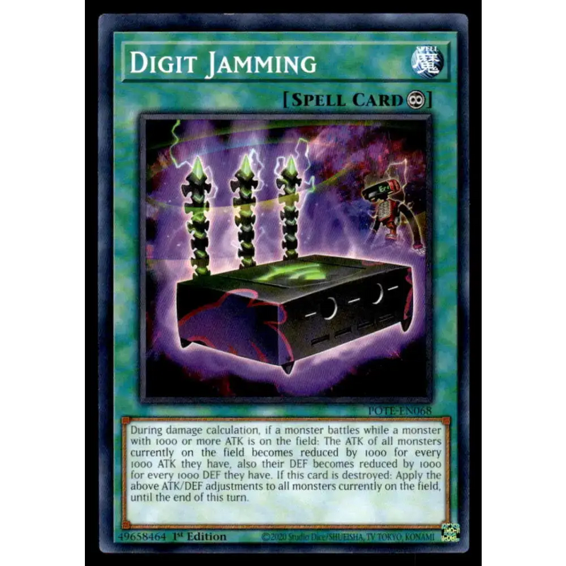 Power of the Elements #POTE-EN068 Digit Jamming Yugioh Trading Card - Yu-Gi-Oh! Card Single