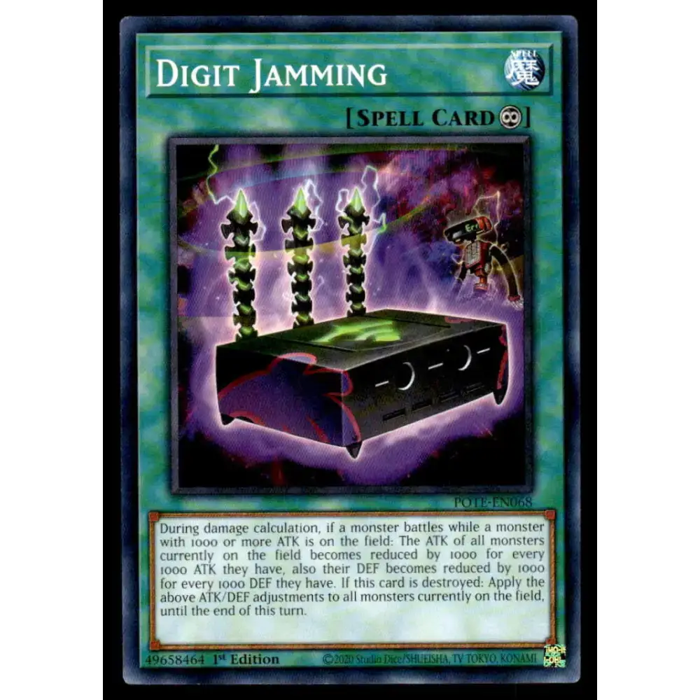 Power of the Elements #POTE-EN068 Digit Jamming Yugioh Trading Card - Yu-Gi-Oh! Card Single