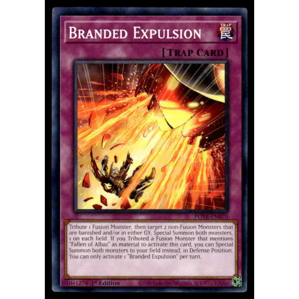 Power of the Elements #POTE-EN070 Branded Expulsion Yugioh Trading Card - Yu-Gi-Oh! Card Single