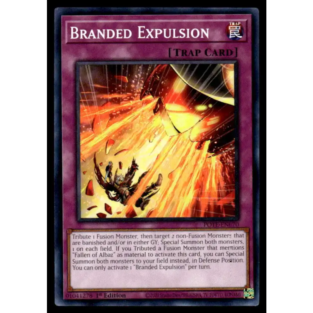 Power of the Elements #POTE-EN070 Branded Expulsion Yugioh Trading Card - Yu-Gi-Oh! Card Single