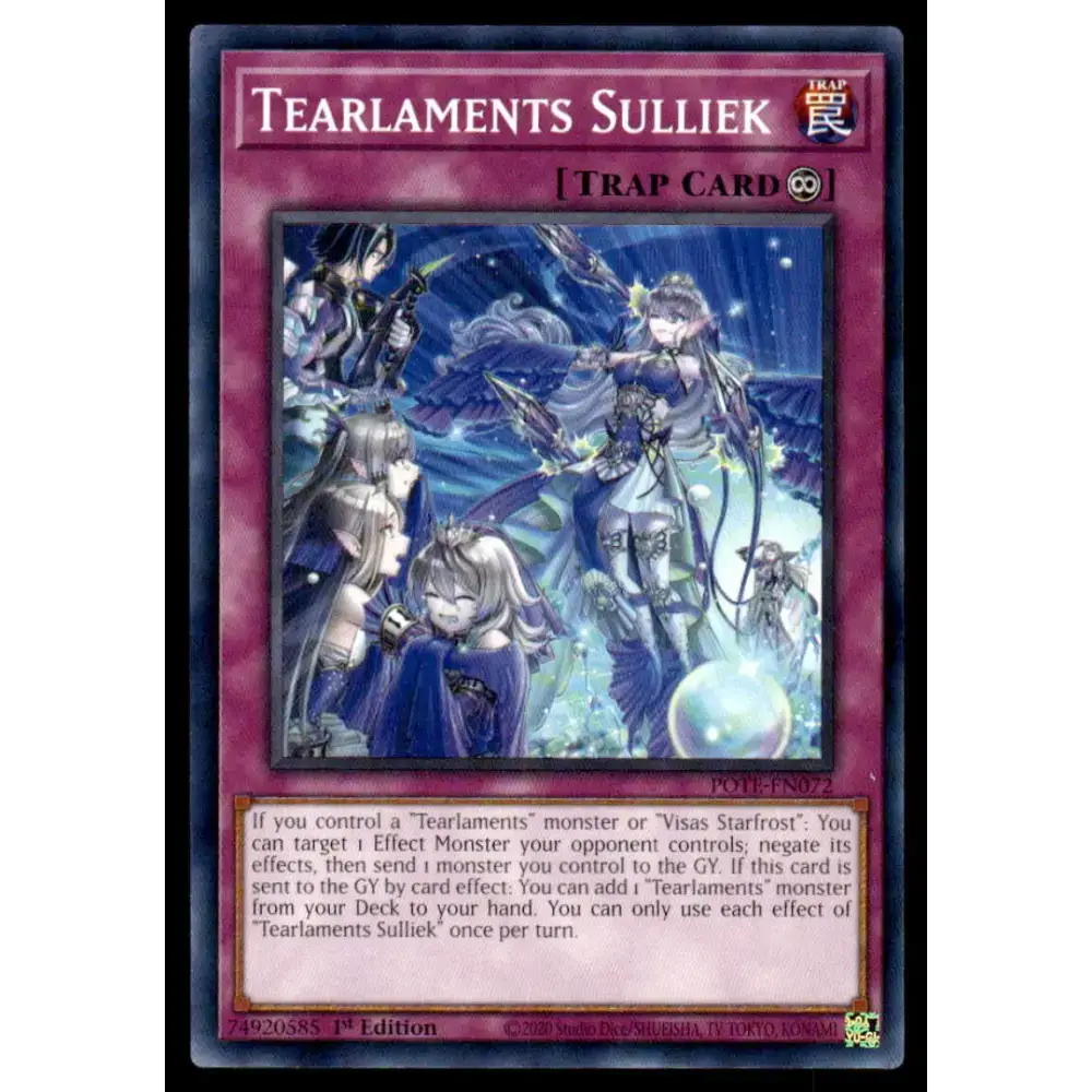Power of the Elements #POTE-EN072 Tearlaments Sulliek Yugioh Trading Card - Yu-Gi-Oh! Card Single