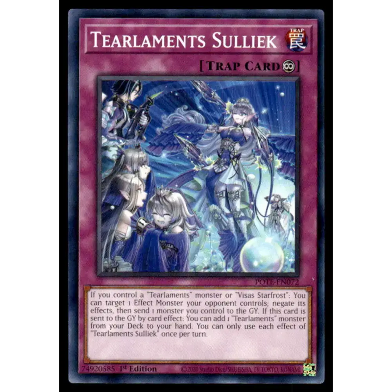 Power of the Elements #POTE-EN072 Tearlaments Sulliek Yugioh Trading Card - Yu-Gi-Oh! Card Single