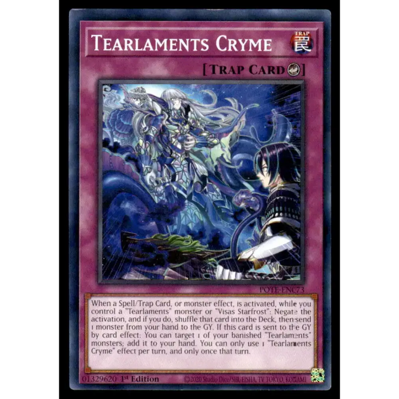Power of the Elements #POTE-EN073 Tearlaments Cryme Yugioh Trading Card - Yu-Gi-Oh! Card Single