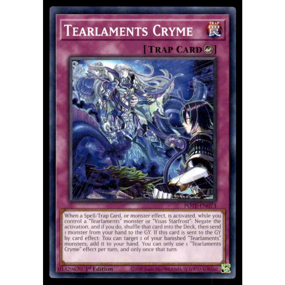 Power of the Elements #POTE-EN073 Tearlaments Cryme Yugioh Trading Card - Yu-Gi-Oh! Card Single