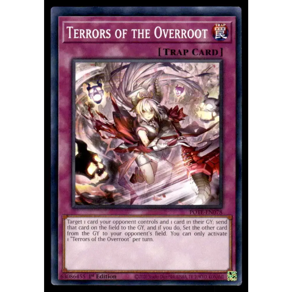 Power of the Elements #POTE-EN078 Terrors of the Overroot Yugioh Trading Card - Yu-Gi-Oh! Card Single