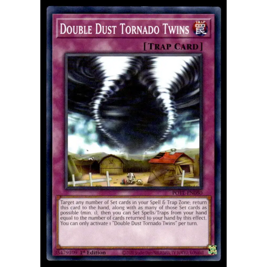 Power of the Elements #POTE-EN080 Double Dust Tornado Twins Yugioh Trading Card - Yu-Gi-Oh! Card Single
