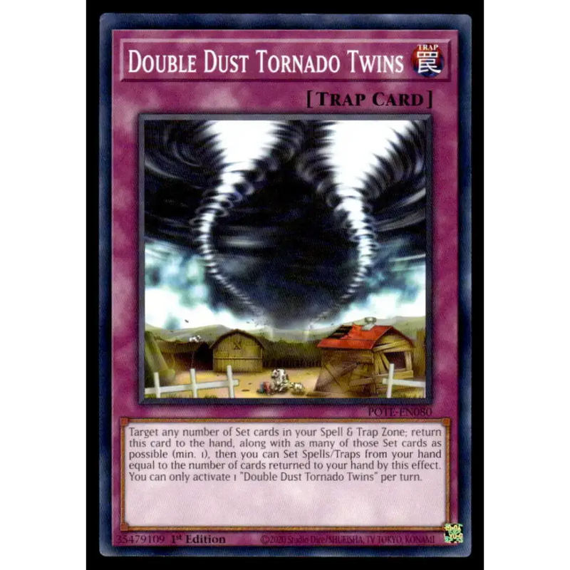 Power of the Elements #POTE-EN080 Double Dust Tornado Twins Yugioh Trading Card - Yu-Gi-Oh! Card Single