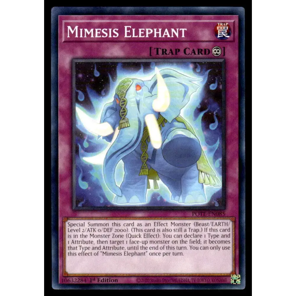 Power of the Elements #POTE-EN085 Mimesis Elephant Yugioh Trading Card - Yu-Gi-Oh! Card Single