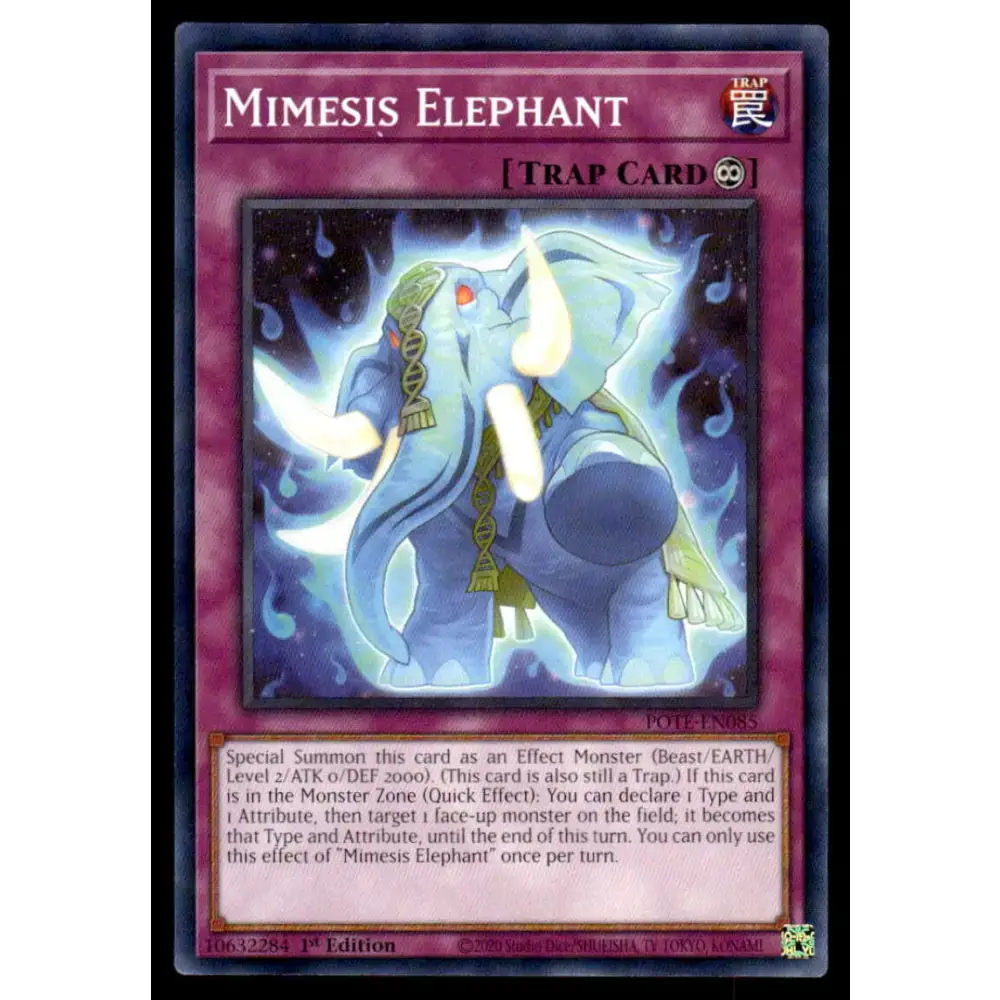 Power of the Elements #POTE-EN085 Mimesis Elephant Yugioh Trading Card - Yu-Gi-Oh! Card Single