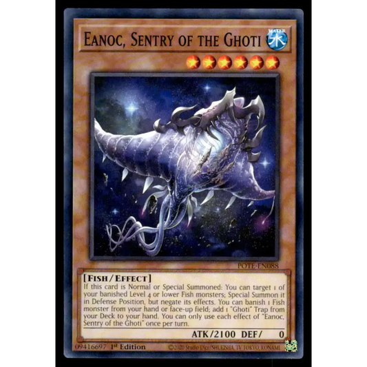Power of the Elements #POTE-EN088 Eanoc Sentry of the Ghoti Yugioh Trading Card - Yu-Gi-Oh! Card Single