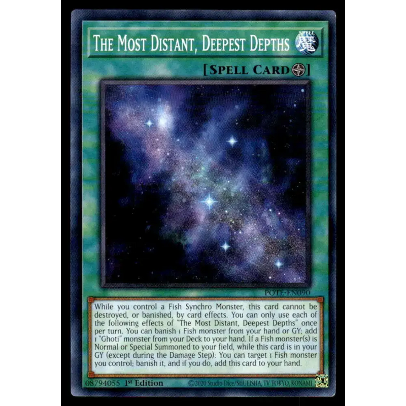 Power of the Elements #POTE-EN090 The Most Distant Deepest Depths Yugioh Trading Card - Yu-Gi-Oh! Card Single