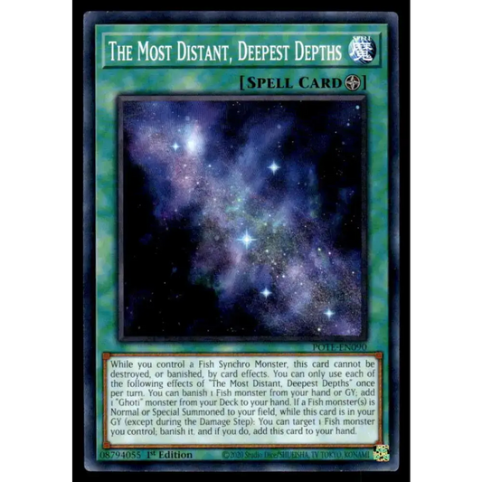 Power of the Elements #POTE-EN090 The Most Distant Deepest Depths Yugioh Trading Card - Yu-Gi-Oh! Card Single