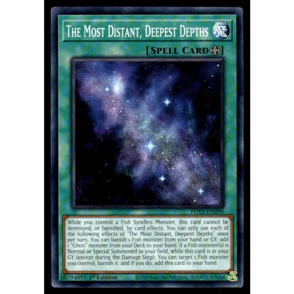 Power of the Elements #POTE-EN090 The Most Distant Deepest Depths Yugioh Trading Card - Yu-Gi-Oh! Card Single