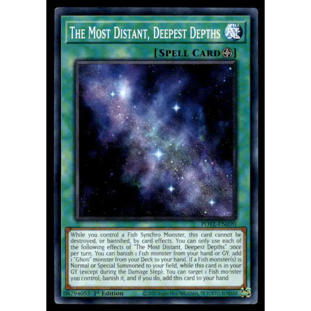 Power of the Elements #POTE-EN090 The Most Distant Deepest Depths Yugioh Trading Card - Yu-Gi-Oh! Card Single