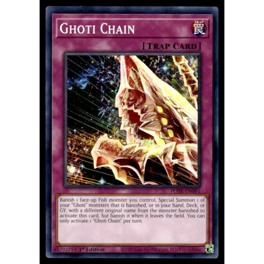 Power of the Elements #POTE-EN091 Ghoti Chain Yugioh Trading Card - Yu-Gi-Oh! Card Single