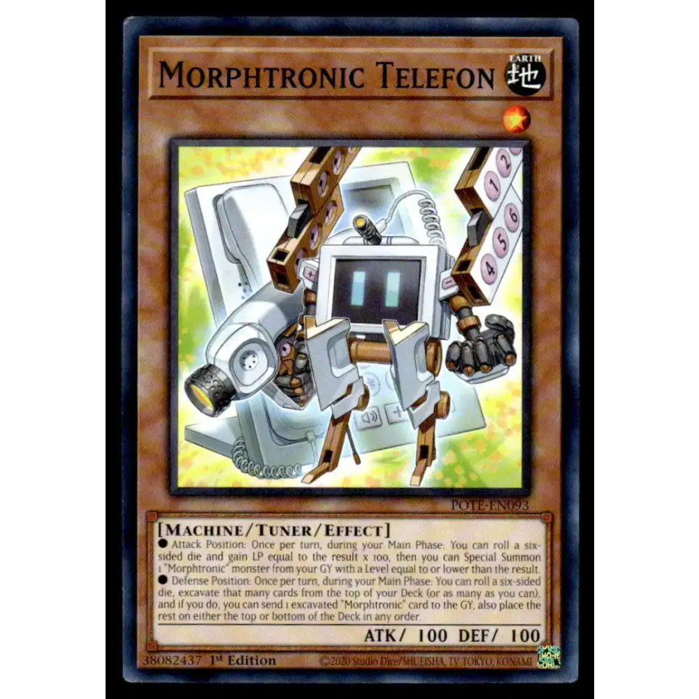 Power of the Elements #POTE-EN093 Morphtronic Telefon Yugioh Trading Card - Yu-Gi-Oh! Card Single