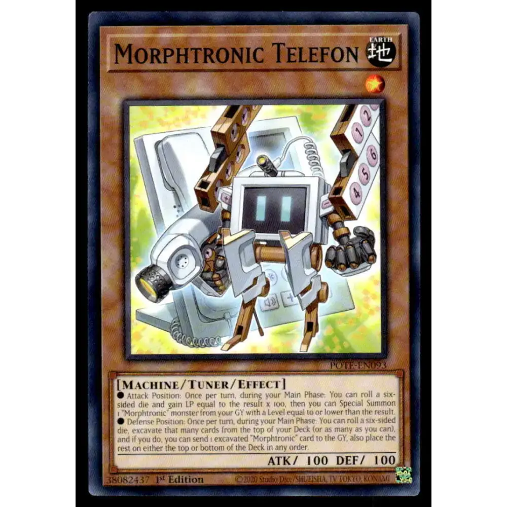 Power of the Elements #POTE-EN093 Morphtronic Telefon Yugioh Trading Card - Yu-Gi-Oh! Card Single