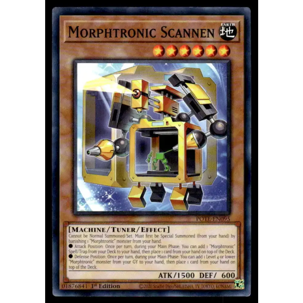 Power of the Elements #POTE-EN095 Morphtronic Scannen Yugioh Trading Card - Yu-Gi-Oh! Card Single