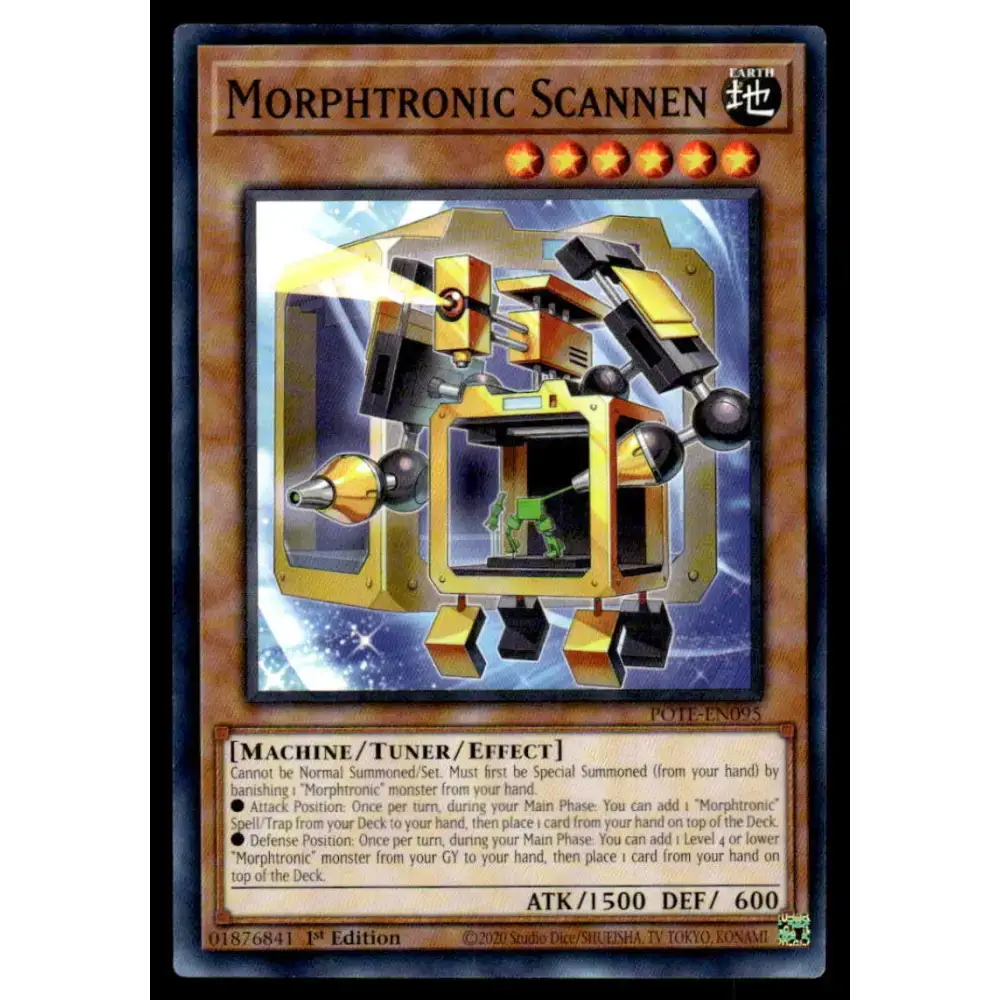 Power of the Elements #POTE-EN095 Morphtronic Scannen Yugioh Trading Card - Yu-Gi-Oh! Card Single