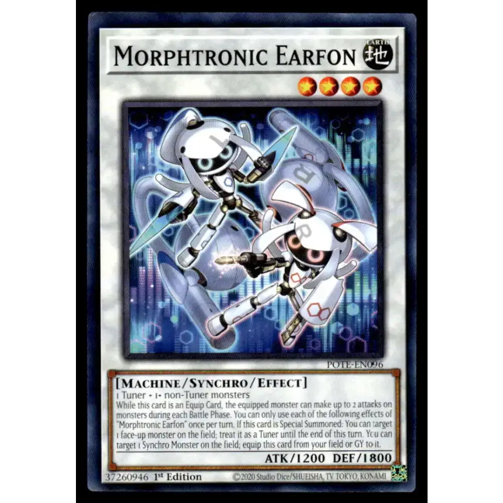 Power of the Elements #POTE-EN096 Morphtronic Earfon Yugioh Trading Card - Yu-Gi-Oh! Card Single