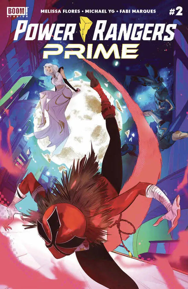 Power Rangers Prime #2 2nd Print Simeone comic book featuring Power Rangers Prime heroes