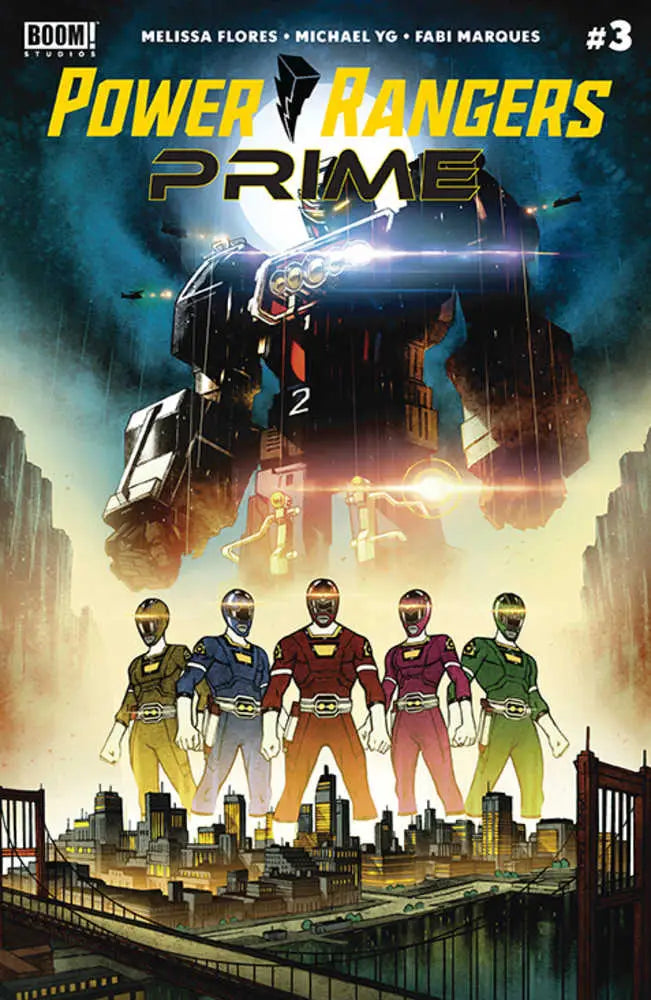 Power Rangers Prime comic book cover featuring Power Rangers with vibrant artwork