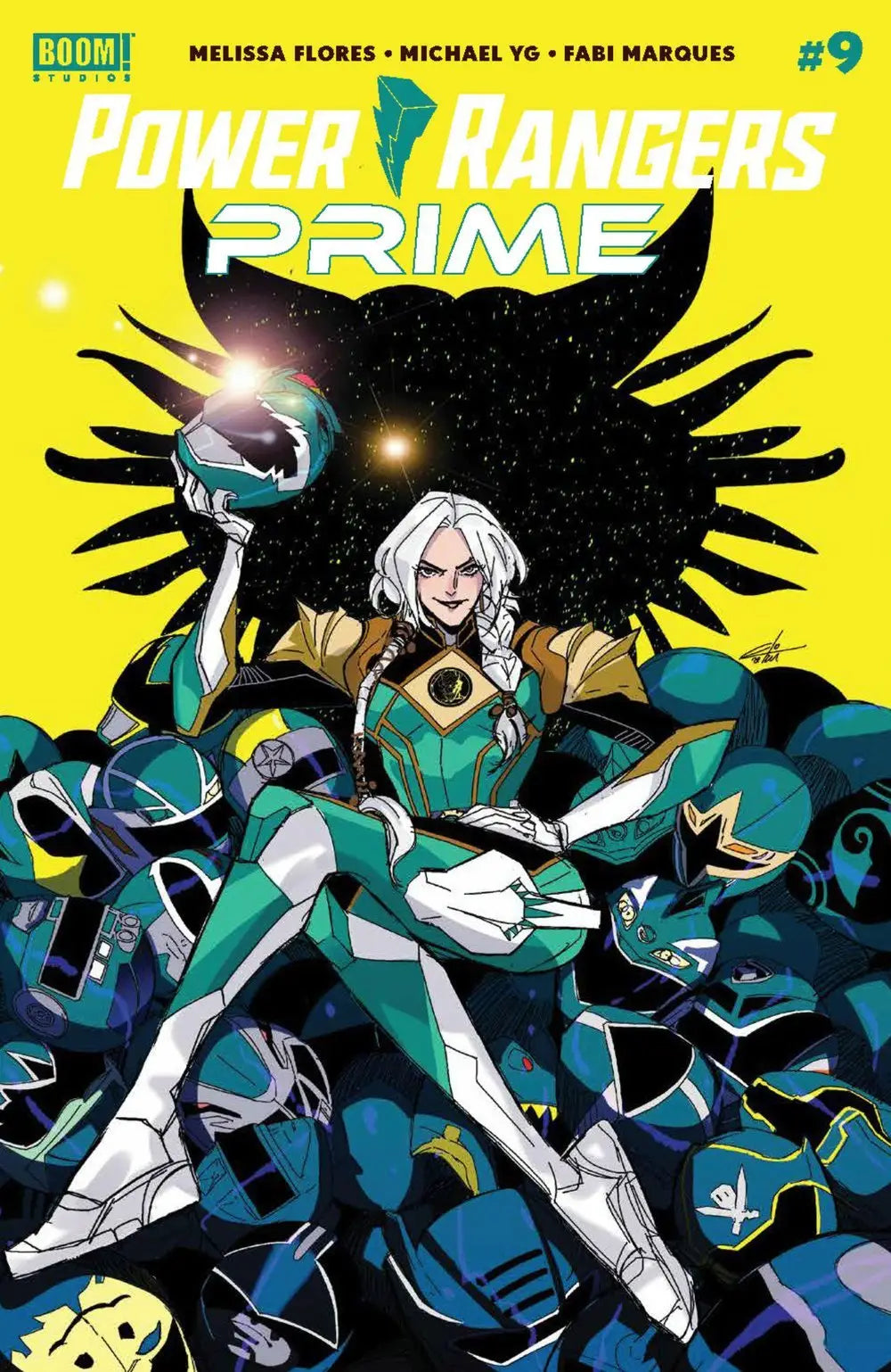 Power Rangers Prime #9 H Foc Reveal Variant (Dressed Carlini) - Back Issues