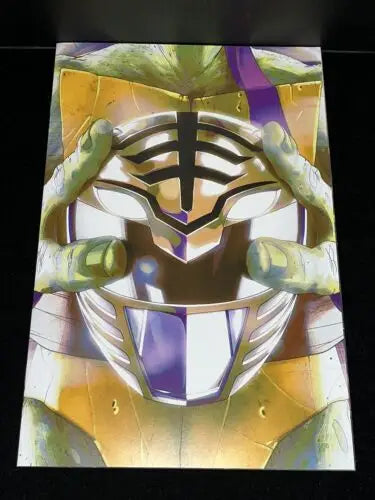 Teenage Mutant Ninja Turtle with Power Rangers helmet in Green Helmet Cover Variant