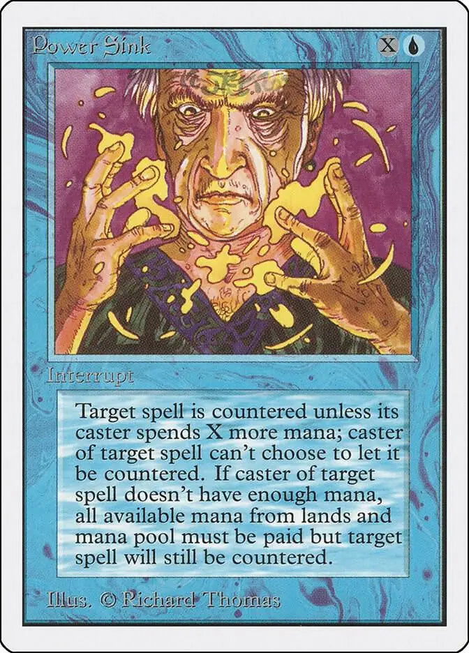 Power Sink - Unlimited Edition - MP Magic: The Gathering - Magic Card Single