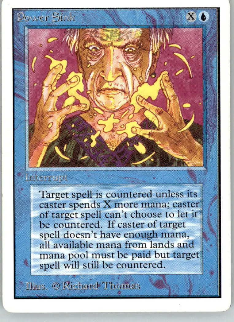 Power Sink - Unlimited Edition - MP Magic: The Gathering - Magic Card Single