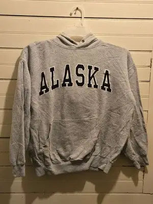 Prairie Mountain Hoodie Mens M Gray ALASKA Pullover Hooded Sweatshirt - Apparel