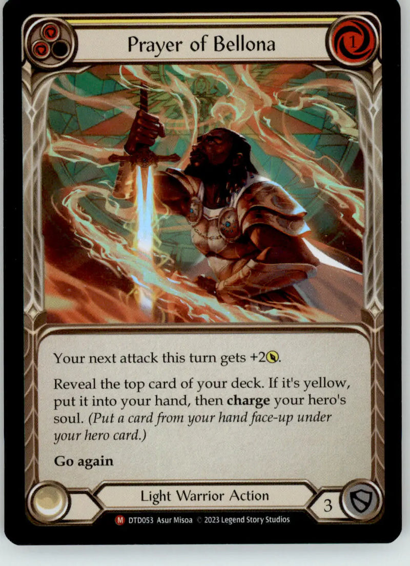 Prayer of Bellona - Dusk till Dawn - DTD053 - Rainbow Foil NM Flesh and Blood