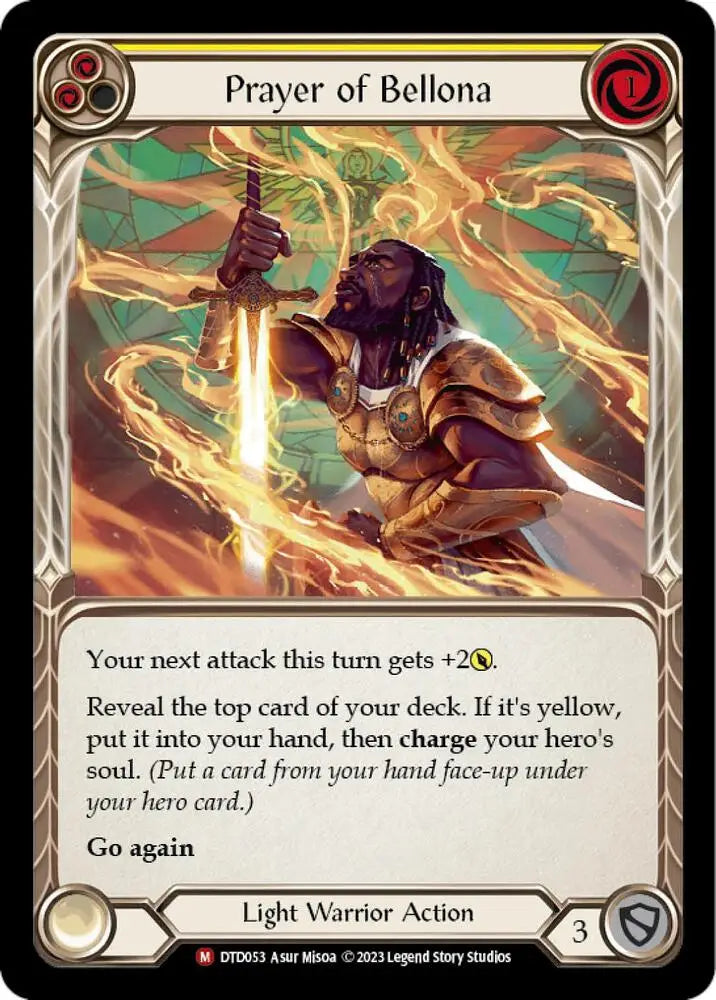 Prayer of Bellona - Dusk till Dawn - DTD053 - Rainbow Foil NM Flesh and Blood
